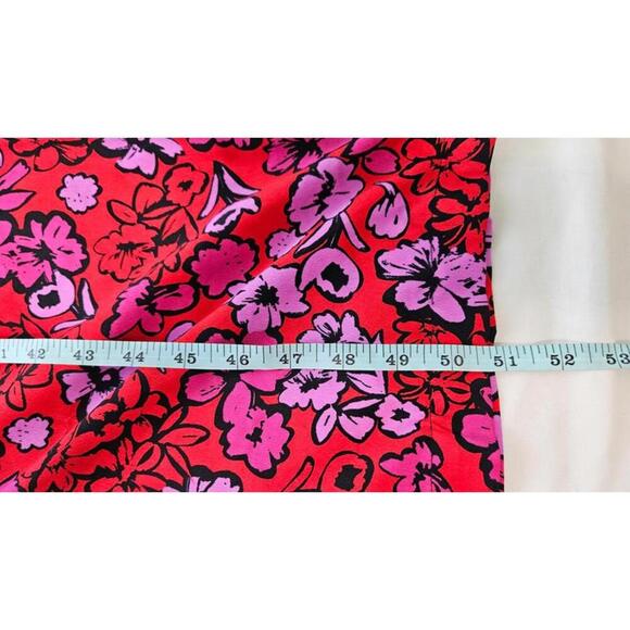 Boohoo Women's Floral Wide Leg Jumpsuit with Puff Sleeves Size 4 - Picture 4 of 10